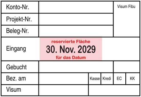 Address stamp with frame