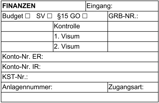 Address stamp without frame