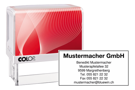 Text stamps rectangular