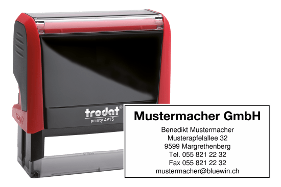 Text stamps rectangular